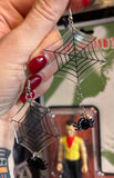 Spider Dangle Web Earrings