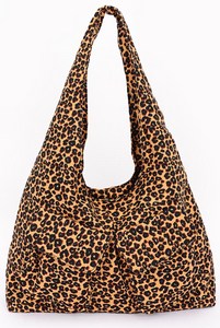 Leopard Cargo Pocket Shoulder Bag