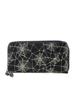 Spider Web Zip Around Wallet