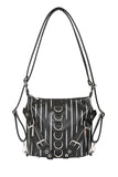 Twisted & Striped Convertible Bag