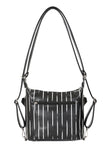 Twisted & Striped Convertible Bag