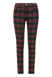 Plaid Forever Pants in Burgundy
