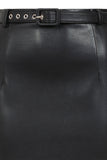 Good Taste Pencil Skirt Black Vegan Leather