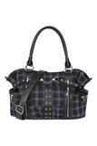 Rise Up Gray Plaid Handbag