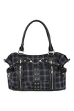 Rise Up Gray Plaid Handbag