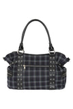 Rise Up Gray Plaid Handbag