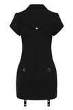 Night Zip Dress Black