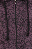 Purple Leopard Kitty Hoodie