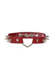 Saki Red Heart Choker Vegan