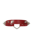 Saki Red Heart Choker Vegan