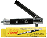 Switchblade Style Pocket Comb