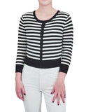 Sail Away Striped Cardigan Black & White
