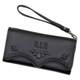 RIP Bat Embossed Trifold Wallet