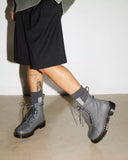 1460 Women's Virginia Leather Boots Gunmetal Gray