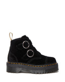 Devon Vegan Black Velvet Boot