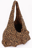 Leopard Cargo Pocket Shoulder Bag