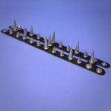 Fashion Punk Gothic Double Hollow-Out Rivet Leather Bracelet