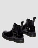 2976 Harness Leather Chelsea Boots Black Analine
