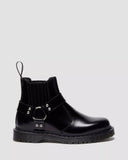 2976 Harness Leather Chelsea Boots Black Analine