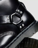 1460 Harness Leather Lace Up Boots Black Analine