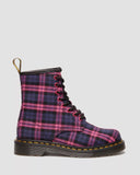 1460 Pink Tartan Lace Up Boots