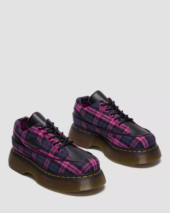 Buzz 5-Eye Tartan & Leather Lace Up Shoes