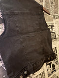 Distressed Back Denim Vest