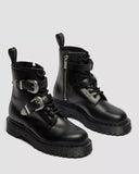1460 Western Buckle Bex Atlas Leather Lace Up Ankle Boots
