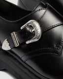 Retro Monk Quad Tumble Leather Strap Shoes