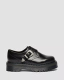 Retro Monk Quad Tumble Leather Strap Shoes