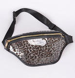 Clear Leopard Festival Fanny Pack