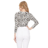 Cropped Leopard Print Cardigan
