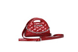 Red Rum Sparkle Half Moon Tiny Tote