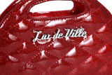 Red Rum Sparkle Half Moon Tiny Tote