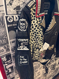 The Cramps Studded, Patched, & Painted Faux Leather Jacket (Unisex)
