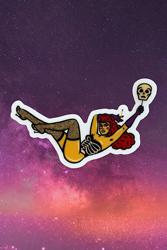 The Haunted Strip Club - Clear Sticker