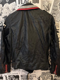The Cramps Studded, Patched, & Painted Faux Leather Jacket (Unisex)