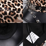 Leopard Print Spiked Hat