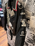 The Cramps Studded, Patched, & Painted Faux Leather Jacket (Unisex)