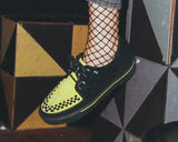 Black & Neon Green Suede Sneaker