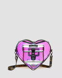 Heart Shaped Iridescent Clear Back Pack Dr. Martens