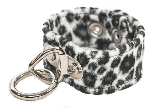 White Leopard Bondage Ring Wristband