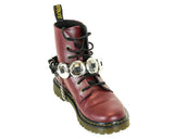 Concho Black Leather Boot Strap