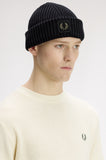 Fred Perry Cotton Ribbed Beanie