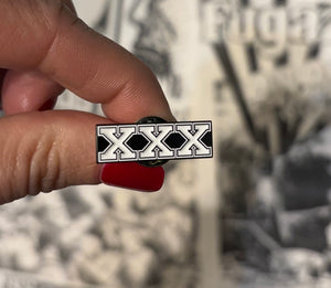 Straight Edge XXX Enamel Pin