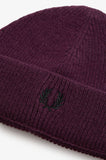 Fred Perry Classic Wool Beanie Plum