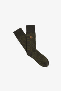 Fred Perry Night Green Tartan Socks