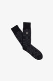 Fred Perry Black Tartan Socks