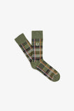 Fred Perry Madras Socks Olive Mint