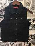 Distressed Back Denim Vest